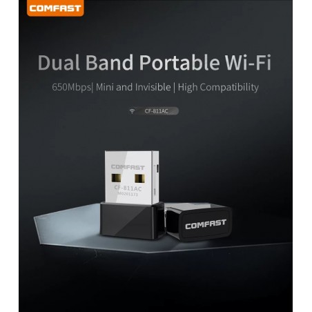 Adaptador WIFI 5G - 2.4G CF-811AC Comfast