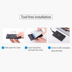 Case 2.5 Orico 7mm para SSD USB 3.0