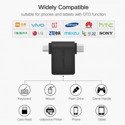 Adaptador Ugreen OTG 2 en 1