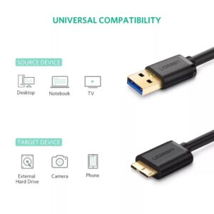 Cable Micro B a USB 3.0 Ugreen